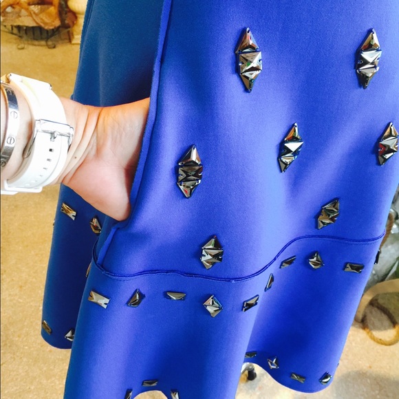 Tracy Reese Blue Neoprene dress